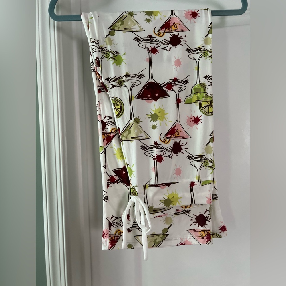 Amanda Blu- Colorful Cocktail Print PJ/Lounge Pants